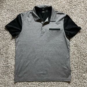 Boss Men's Polo in Gray and Black